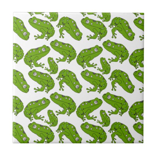 グリーンカエル タイル (正面)