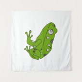 グリーンカエル タペストリー (正面(横))