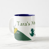 グリーンカエル ツートーンマグカップ (正面左)