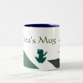 グリーンカエル ツートーンマグカップ (中央)