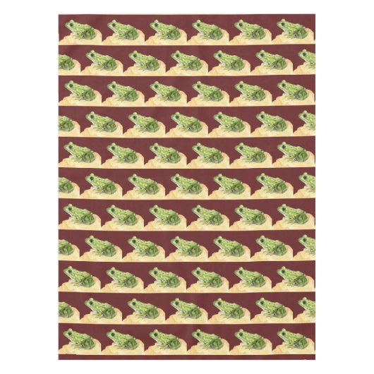 グリーンカエル テーブルクロス (正面)