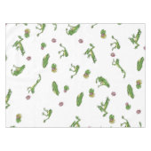 グリーンカエル テーブルクロス (正面(横))