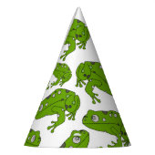 グリーンカエル パーティーハット (左)