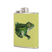 グリーンカエル フラスク (左)
