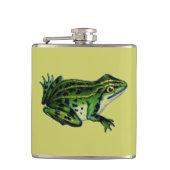グリーンカエル フラスク (正面)