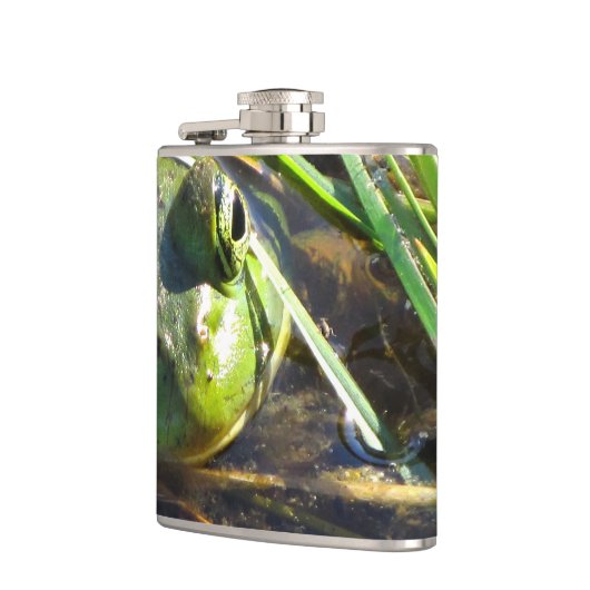 グリーンカエル フラスク (左)