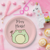 グリーンカエル ペーパープレート (パーティー)