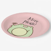 グリーンカエル ペーパープレート (アングル)