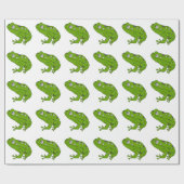 グリーンカエル ラッピングペーパー (フラット)