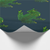 グリーンカエル ラッピングペーパー (角)