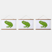 グリーンカエル 吊り下げ型タペストリー (トリプル)