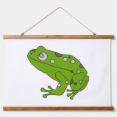 グリーンカエル 吊り下げ型タペストリー (正面2)