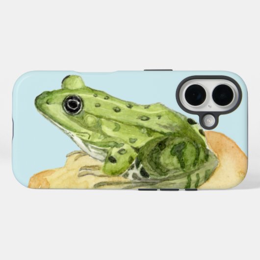 グリーンカエル Case-Mate iPhoneケース (裏面 (横))