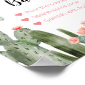 グリーンカカスウォーターカラーミモザバー標識 ポスター (角)