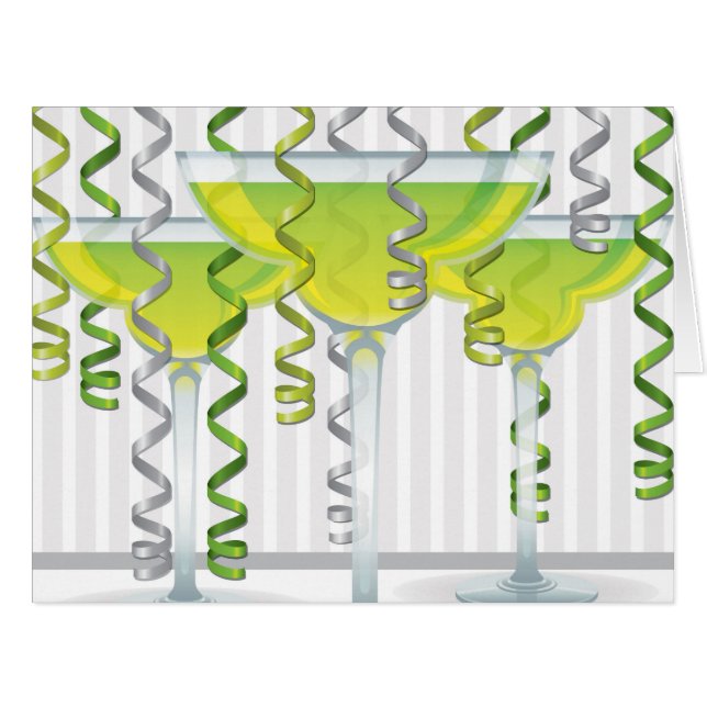 グリーンカクテルとリボン (正面横)