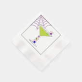 グリーンカクテルハロウィーンガラスペーパーナプキン 縁ありカクテルナプキン (角)