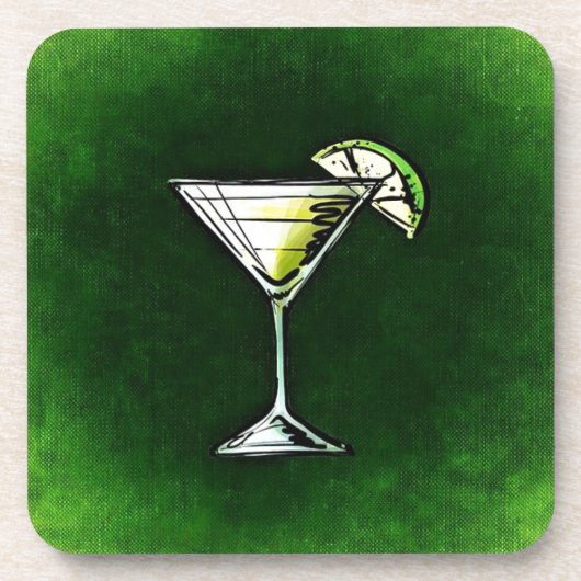グリーンカクテルabsinthe コースター (正面)