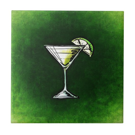 グリーンカクテルabsinthe タイル (正面)