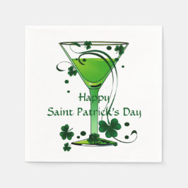 グリーンカクテルSt patricks dayスタンダードカクテル スタンダードカクテルナプキン