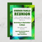 グリーンカスタマイズ《写真》ぼけ味教会ファミリー懇親会 招待状 (正面/裏面)