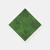 グリーンカスタムグランジレザーのテクスチャ スタンダードカクテルナプキン (角)