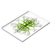 グリーンカスタムトバルタトゥーデザイン ノートブック (左側)