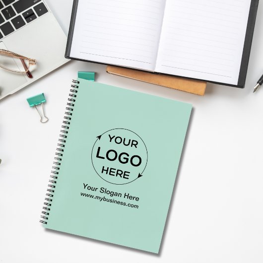 グリーンカスタムビジネスロゴ ノートブック