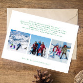 グリーンカスタムメリークリスマス6写真コラージュhappy シーズンカード
