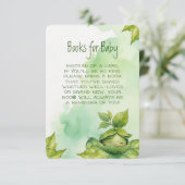 グリーンカスタム図解入りの、写真付きの自然ベビー エンクロージャーカード (スタンド正面)