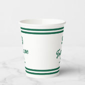 グリーンカスタム野球の選手の番号とチーム名 紙コップ (左)