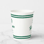 グリーンカスタム野球の選手の番号とチーム名 紙コップ (右)