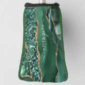 グリーンカスタム金ゴールドあなたの名前ゴルフヘッドカバー ゴルフヘッドカバー (回転90)