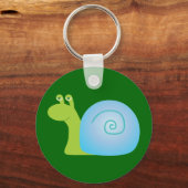 グリーンカタツムリ キーホルダー (正面)