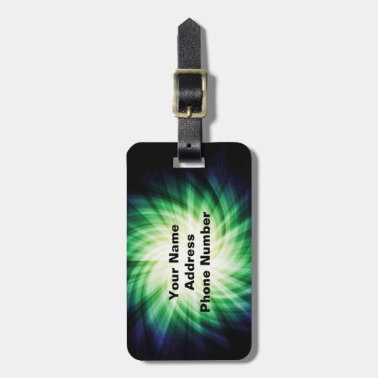 グリーンカッコいいゴルフ ラゲッジタグ (正面縦)