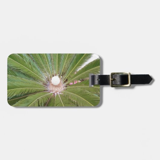 グリーンカッコいいパーム ラゲッジタグ (正面横)