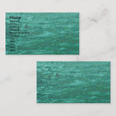 グリーンカッコいい抽象芸術水 名刺 (正面/裏面)