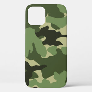 グリーンカッコいい迷彩柄パターン軍隊カモフラージュタフ iPhone 12 PROケース