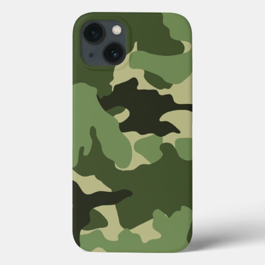 グリーンカッコいい迷彩柄軍隊迷彩パターン堅牢 Case-Mate iPhoneケース (裏面)