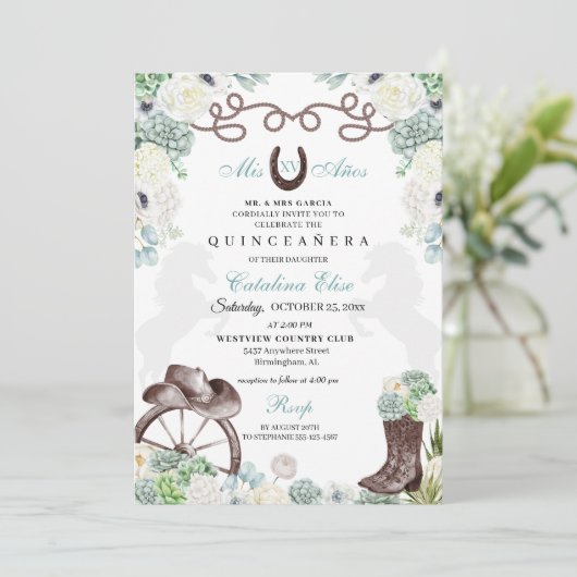 グリーンカッティウエスタンホースシューチャラキンセアニェラ 招待状 (スタンド正面)