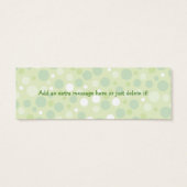 グリーンカップケーキギフトラベル (裏面)