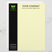 グリーンカドゥセウス代替医療ブラッククリーム レターヘッド (正面/裏面)