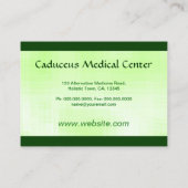 グリーンカドゥセウス代替医療ライトラージ 名刺 (裏面)