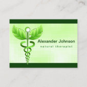 グリーンカドゥセウス代替医療ライトラージ 名刺 (正面)