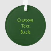 グリーンカニケルト結び目模様 オーナメント (裏面)