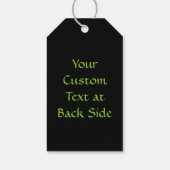 グリーンカニケルト結び目模様 ギフトタグ (裏面)