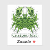 グリーンカニケルト結び目模様 シール (シート)