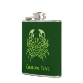 グリーンカニケルト結び目模様 フラスク (左)