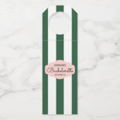グリーンカバナストライプバチェロレッテ ボトルネックタグ (正面)