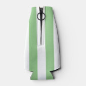 グリーンカバナストライプ&ピパーソナライズされたックモノグラム ボトルクーラー (裏面)