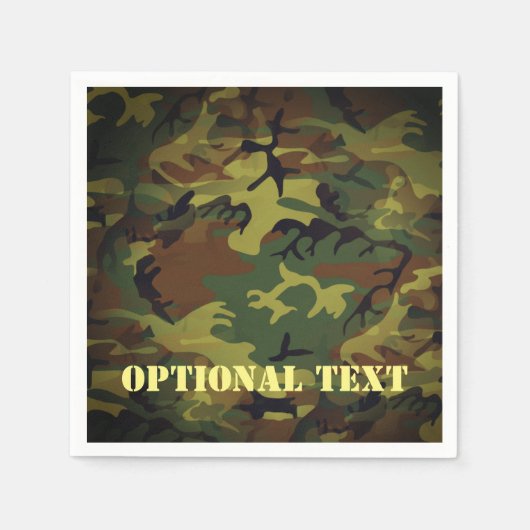 グリーンカムモ スタンダードカクテルナプキン (正面)